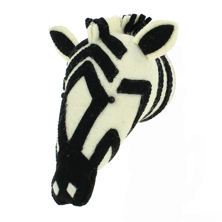 Mini zvíře hlava dekorace na zeď - Zebra 03